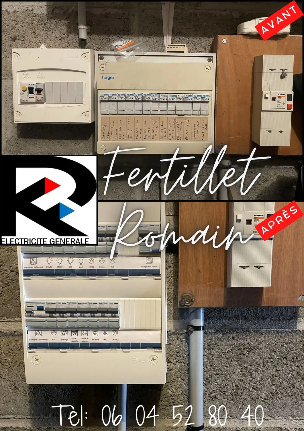 Réalisation électricien Liffré 46