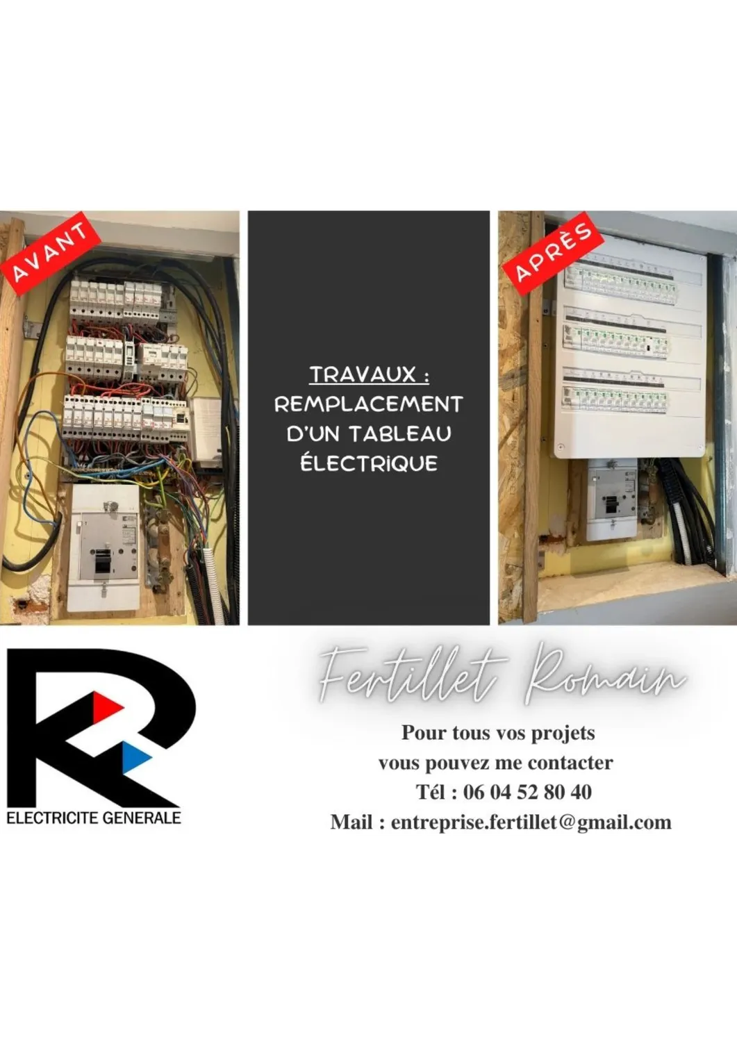 Réalisation électricien Liffré 56