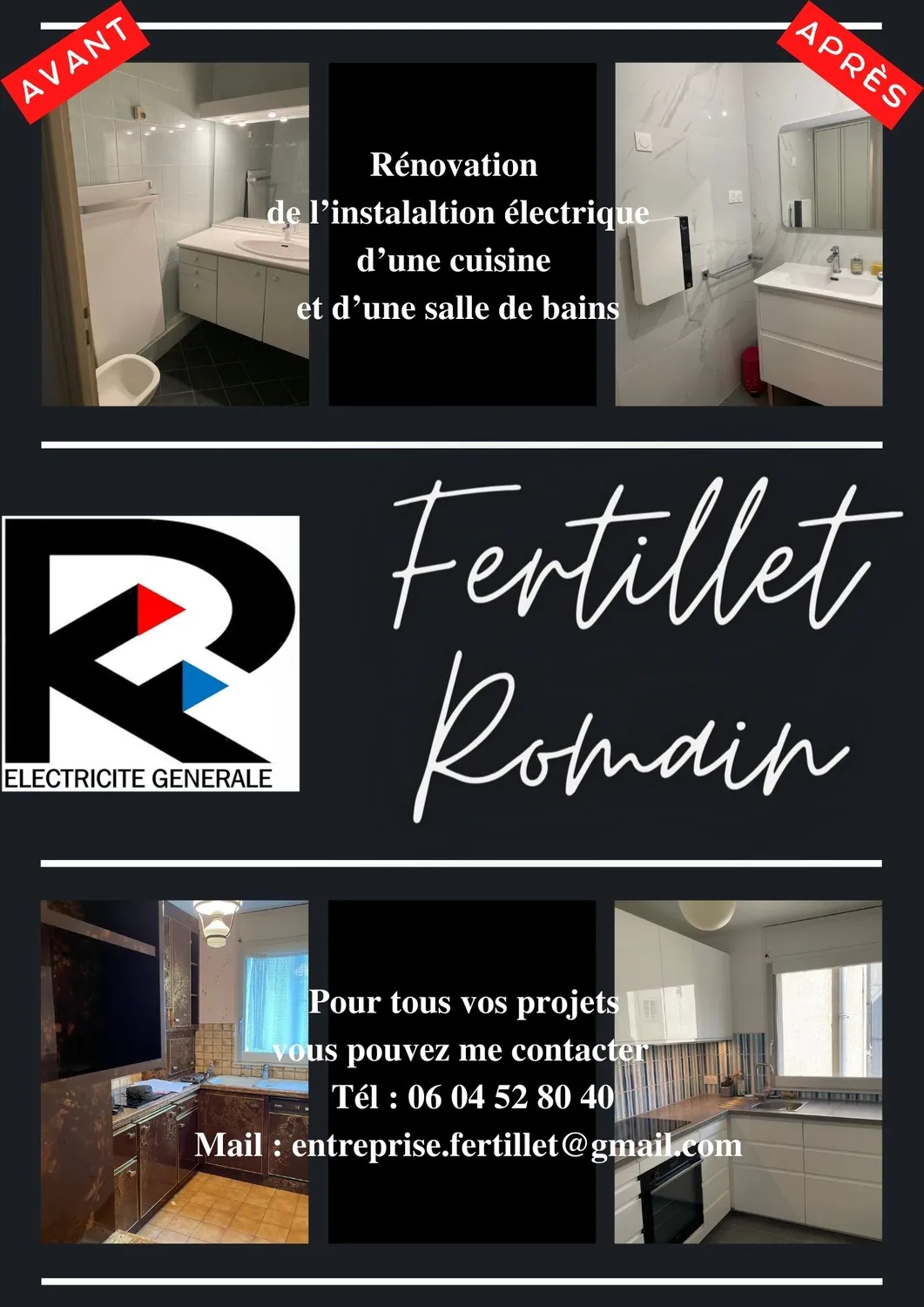 Réalisation électricien Liffré 14
