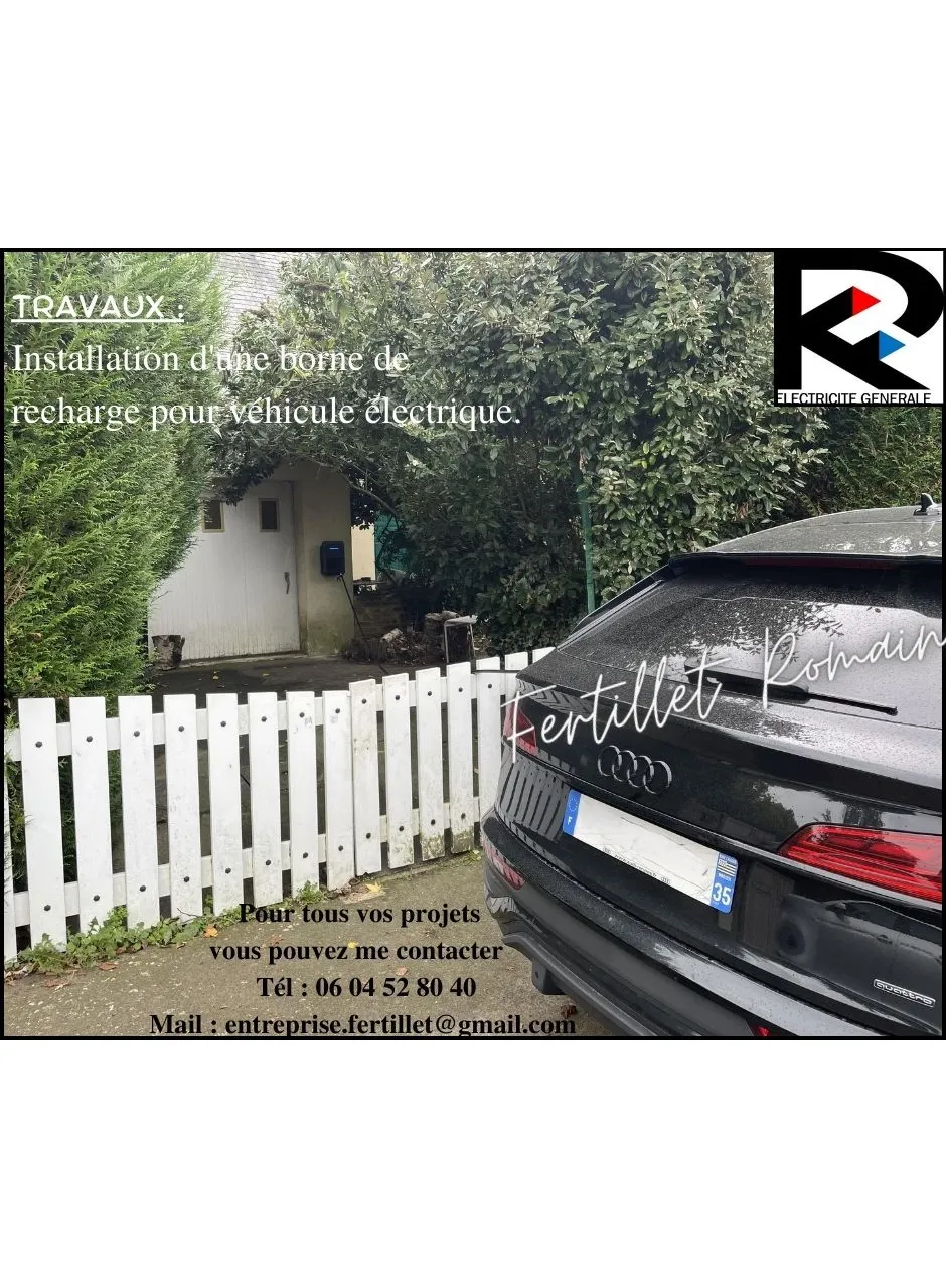 installation borne de recharge dourdain