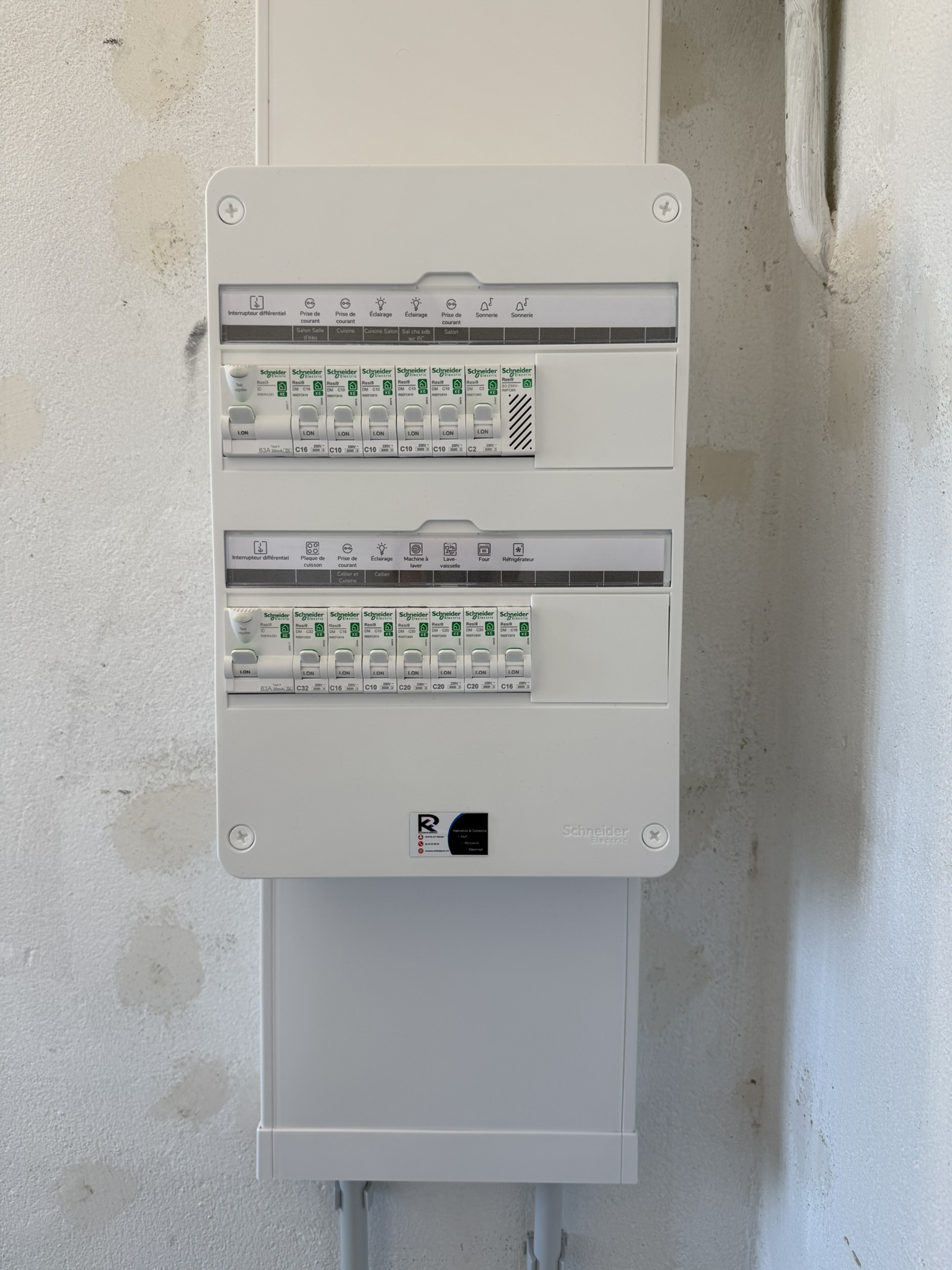 Réalisation électricien Liffré 27